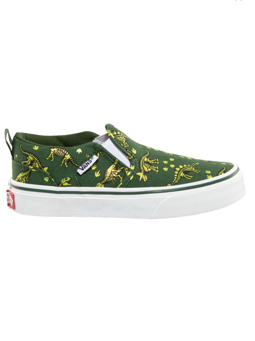 Vans Kids' Grade/Pre-School Asher Dino Skeleton Skate Shoes